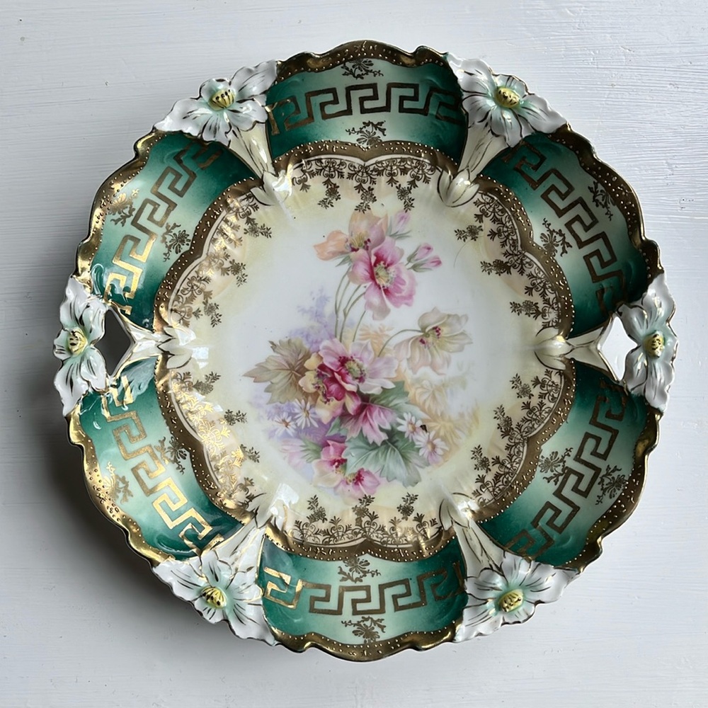 Royal Suhl Germany vintage porcelain dish 9 1/2”